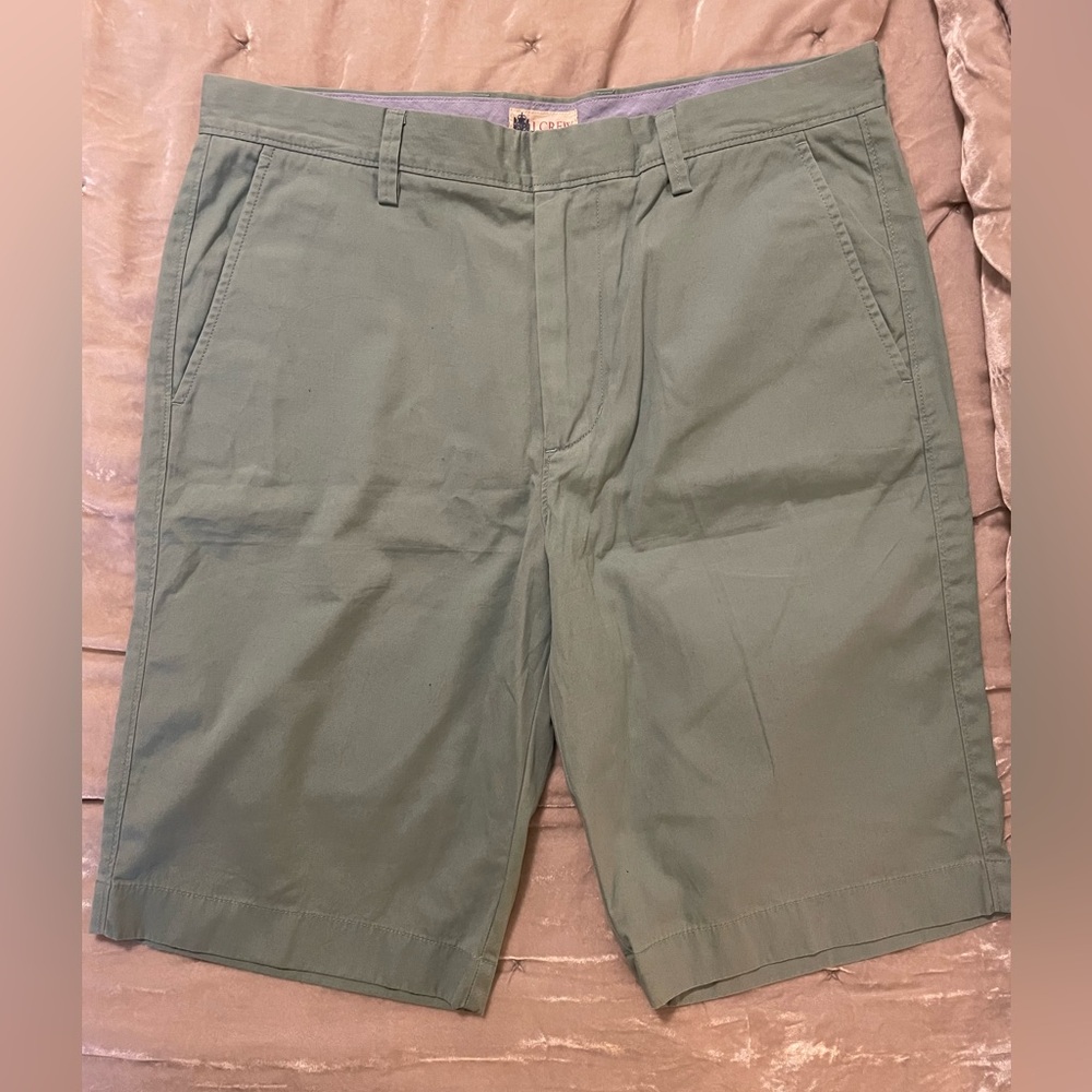 J Crew Men’s 100% Cotton Sea Foam Green Shorts